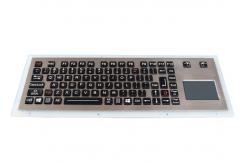 China IP68 Waterproof Ruggedized Military Compact Keyboard With Touchpad 89 Keys 5V DC supplier