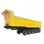 H Beam 6 Axle Dump Semi Trailer Truck 50cubic Meters Volume