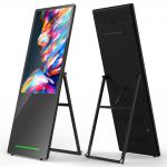 12 Hours Duty Time Portable LCD Digital Signage With 60Ah Battery for sale