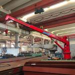 Electric 1.5T Loading 6M Offshore Pedestal Crane
