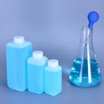 HDPE 30ml Narrow Neck Square Bottle For Powder Solids Gel Oil for sale