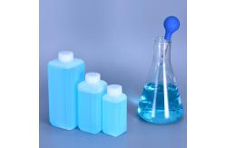 China HDPE Square Plastic Lab Bottles Biochemistry Medical Custom Label Printing supplier