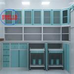 Full Steel Hospital Clinic Furniture Treatment Cabinet Hinge 110 Degree L 3000*W 600*H 850-900mm for sale