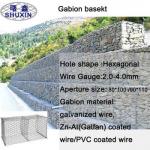 2m X 1m X 1m Steel Gabion Baskets With Wire Diameter 3.0mm for sale