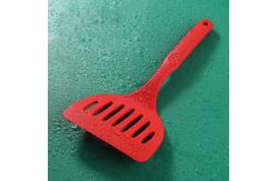 China Heat Resistant Non Stick Silicone Frying Spatula With Long Handle supplier
