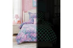 China Comfortable Fluorescence Childrens Quilt Set 3 Piece Mermaid Double Bedding Set supplier