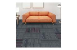 China Plaid And Stripe Element Nylon Carpet Tiles With PVC Backing For School supplier