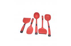 China Sustainable Silicone Spatula Kitchenaid Eco Friendly 5 Piece Silicone Utensil Set supplier