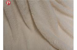 China Sherpa Polyester Fleece Bed Blanket , Super Soft Knit Blanket Heavy Double Layers supplier