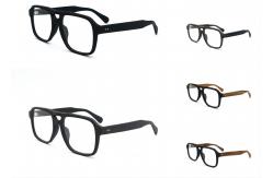 China Adjustable Polygons Wood Grain Glasses Acetate Material 8187 supplier