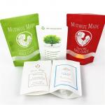 Environmentally friendly biodegradable kraft paper bag zip lock bag food packaging paper bag with window for sale