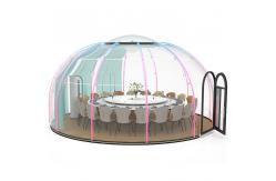 China Custom Size Garden Igloo Bubble Tent Diameter 6m Individual Bubble Tent supplier