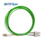 Lc-Sc Mm Dx Om5 Outer Green Jacket Duplex Fiber Optic Patch Cord Multimode for sale