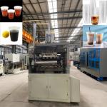 High Speed Disposable Thermoforming Cup Making Machine Cake Coffee PP PS Pet Water Jelly Ice Cream Plastic Cup Making Machine for sale