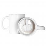 P195 Popular Up Yours Coffee Mug 350ml Funny Middle Finger Cups And 3D Style Ceramic Mugs For Coffee Tea Milk for sale