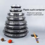 Disposable Paper Tray Biodegradable Containers Pulp Lid Food Packaging Sushi Tray for sale