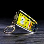 Pattern Printed Acrylic Keychain Cute Cartoon Character Cute Durable Metal Ring Charms Acrylic Keychain Manufacturer for sale