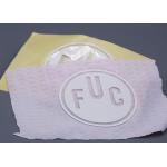 Custom Clothing Silicone Heat Transfer Labels With White Cut Out Logo
