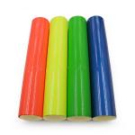 Decorative PVC Fluorescent Color Cutting Vinyl Film 0.1mm Scratch Resistant for sale