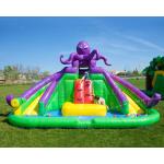 Octopus Jumping Bouncer Inflatable Bounce House With Water Slides for sale
