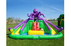 China Octopus Jumping Bouncer Inflatable Bounce House With Water Slides supplier