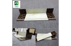 China Carrara Glossy White Ceramic Step Tiles For Office Building supplier