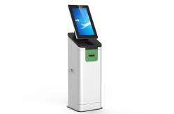 China Freestanding Self Service Kiosk Touchscreen With Passport Reader For Airport supplier