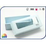 Die Cut Window C1S Folding Paper Box Base And Lid For Socks Package for sale