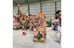 China Indoor Animatronic Triceratops Ride On Dinosaur Customized Size supplier