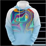 Graphic Long Sleeve Pullover Hoodie 100% Polyester Accept Custom Lables for sale