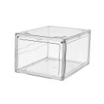 Plastic Acrylic Shoe Boxes With Magnetic Door 5kg - 10kg Load for sale