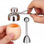 Custom Stainless Steel Houseware Egg Cracker Topper Tools for sale