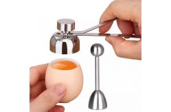 China Custom Stainless Steel Houseware Egg Cracker Topper Tools supplier