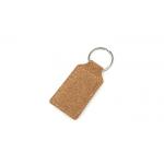 Cork Engraved Leather Keychain for sale