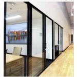 Glass Morden Trend Divider Screen Movable Office Furniture Partitions Wall For Conference Room for sale