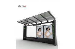 China Corrosion Resistant Prefab Bus Shelters With Real Time System supplier