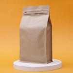 Preventing External Gas And Water Coffee Bags With One-way Air Valve And T-side Zipper for sale