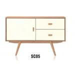 America style solid wood side drawer cabinet furniture for sale