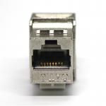 RJ45 Connector Cat6a Keystone Jack , Shielded Metal Cat6 Modular Jack for sale