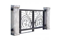 China Custom Forged Wrought Iron Guardrail Stair Railings Interior Spraying supplier