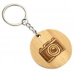 Personalization High Durability Wooden Keychain Engraving For Custom Engraved Corporate Thank You Gifts for sale