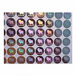 Anti Counterfeiting Gloss Lamination Authentic Hologram Stickers for sale