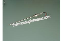 China 100mm  Thermocouple RTD sensor probe  fiberglass shielding wire supplier