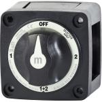 6007 Battery Switch Black Red Mini Marine rated IP66 4 Way OFF/1/2/1+2 for sale