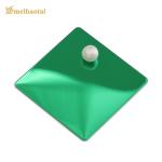 Green Mirror Finish Coloured Stainless Steel Sheet  1.2mm Thickness for sale
