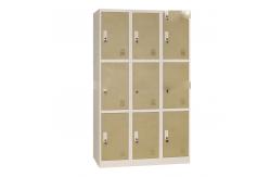 China Durable Gym Clothes Cabinet 9 Doors Locker Staff Lockers supplier