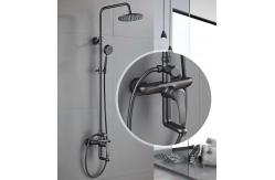 China Cold Hot Water Mixer Gray ODM Rain Shower Faucets supplier