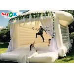 Commercial Inflatable Bounce For Wedding Party / White Bouncy Castle for sale