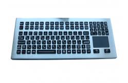 China 116 Keys Industrial Marine Keyboard Vandal Proof With Integrated Touchpad supplier