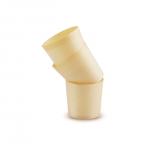 ODM Pine Wooden Biodegradable Disposable Cups For Dessert 45*60*60mm for sale